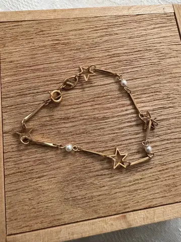 별 모양 펄 팔찌