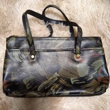 멀티 컬러 핸드백 합성 피혁