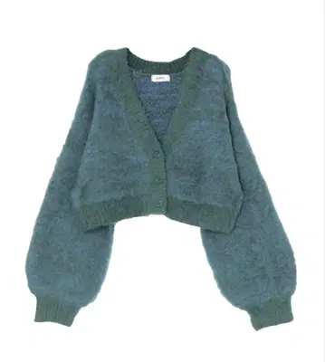 evris 믹스 샤기 숏 니트 가디건