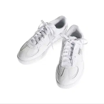 PUMA 화이트 로우컷 스니커즈