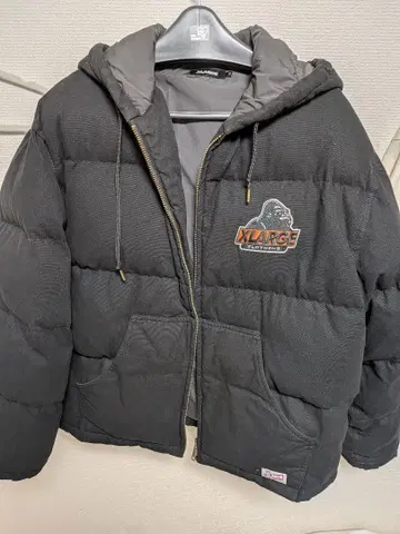 XLARGE 후드 부착 다운 자켓 M 사이즈 블랙