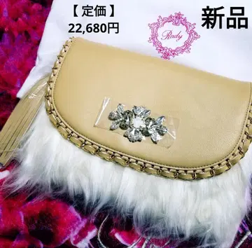 Rady 비쥬 퍼 클러치 백 여성용 가방 아이보리 파우치