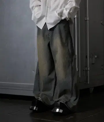 grancy 지퍼 데님 블루 M 사이즈