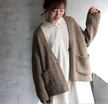 서울베리 겨울~한 공기에 감싸이는 니트 가디건
