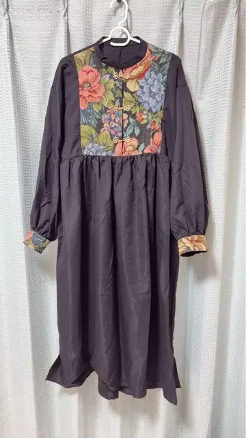 쿠틸과 레트로 고블랑 차이나 원피스 블랙 M 사이즈