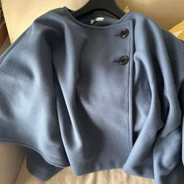 시마무라 [ 새상품 ] 케이프 코트 판초 파랑