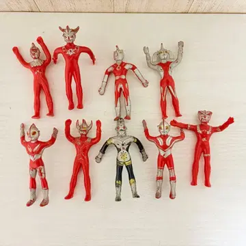 [ 쇼와 레트로 ] 울트라맨 구네구네 인형 피규어 고무 인형 묶음 판매