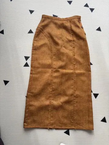 Ray BEAMS 브라운 타이트 스커트