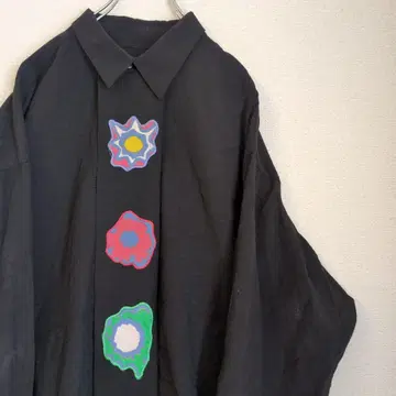 수입 구제 의류 아트 긴팔 셔츠 디자이너 모드 빈티지 미국 빈티지 의류