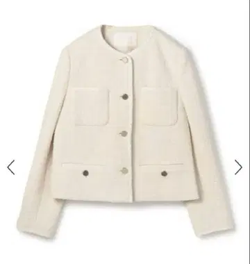 [ 새상품급 ] tomorrow land 투모로우랜드 트위드 노카라 자켓