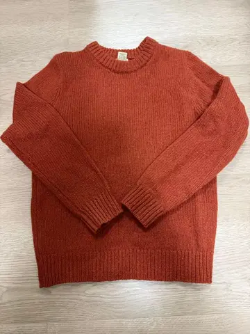 LL Bean 클래식 러그 울 스웨터, 크루넥