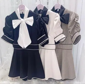 BUBBLES 파이핑 페플럼 리본 셋업