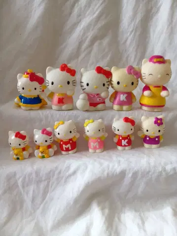 레어 헬로키티 소프트 비닐 손가락 인형 레트로 모음