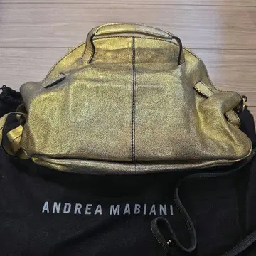ANDREA MABIANI 골드 숄더백