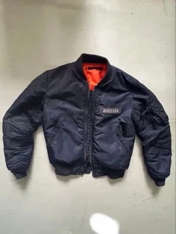 AVIREX USA MA-1 자켓 네이비