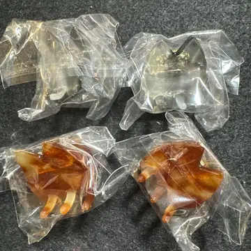 트레스 고양이 귀 미니 클립 4개 세트 미사용 새상품