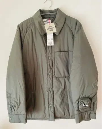 [택 포함 새상품] 유니클로 안야 힌드마치 퍼프 테크 셔츠 자켓 L