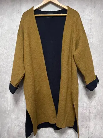 KBF 카키 네이비 롱 가디건