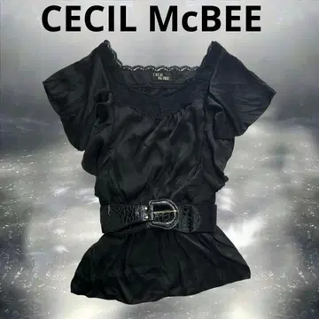 00s 세실 레이스 새틴 튜닉 다크코어 갸루 LIZLISA 계열