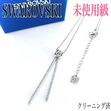 레어/미사용급 스와로브스키 목걸이 크리스탈 실버 큐빅