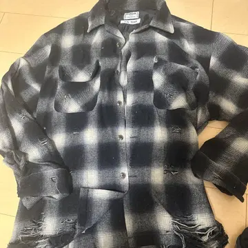 McGregor 블랙 화이트 체크 L 사이즈