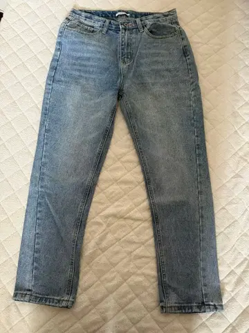 하이웨스트 테이퍼드 데님