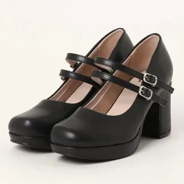 by 키다리 아저씨 통굽 더블 스트랩 펌프스