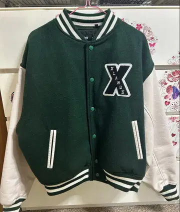 XLARGE 바시티 자켓 M 다크 그린