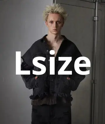 [ GRANCY ] 맨투맨 도킹 디자인 데미지 데님 자켓 Lsize