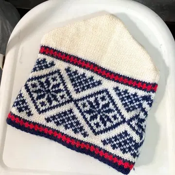 DALE OF NORWAY 니트 모자 아이보리 노르딕 무늬