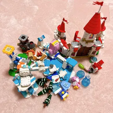 레고 마리오 묶음 판매 피치 성 세이돈 얼어붙은 호수 챌린지