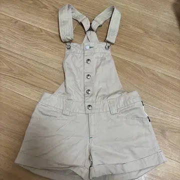 tommy girl 베이지 숏 오버롤 S