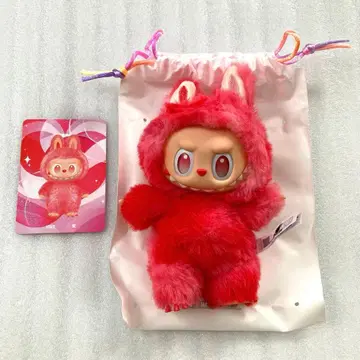 정품 POP MART LABUBU 러브브 에너지 love 사랑 빨간색
