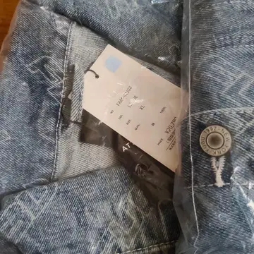 새상품 fubu 올 패턴 데님 자켓