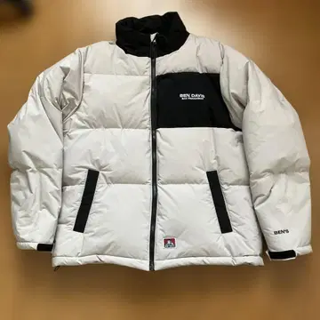 BEN DAVIS 다운 자켓 화이트/블랙