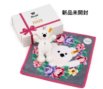 일본 니혼바시 미츠코시 한정판 페이 슈타이프 테디베어 키링 세트 미개봉