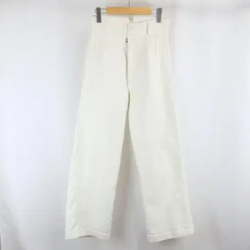 빈티지 프렌치 버튼 플라이 몰스킨 워크 팬츠 구제 의류