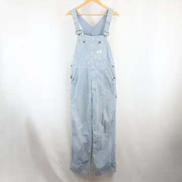 70s VINTAGE BIG MAC 히코리 스트라이프 오버롤