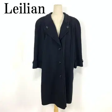LA8772 Leilian 레리안 롱 코트 블랙 울 캐시미어 13