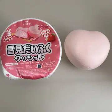 12/16까지 LOTTE 유키미다이후쿠 쿠션 BIG 하트 딸기