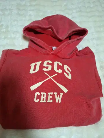 BARNS 남성용 빨간색 후드티 아메카지