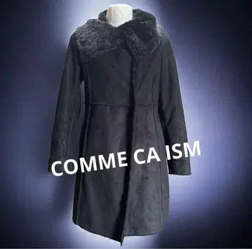 블랙 퍼 무스탕 코트