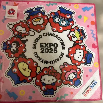 미개봉 새상품 EXPO2025 산리오 미야쿠미야쿠 미니 타월