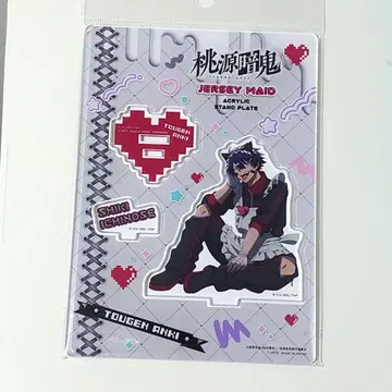 이치노세 사계절 복숭아 도원암귀 저지 메이드 아크릴 스탠드 플레이트