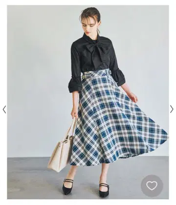 노엘라 NOELA 바스켓 체크 스커트