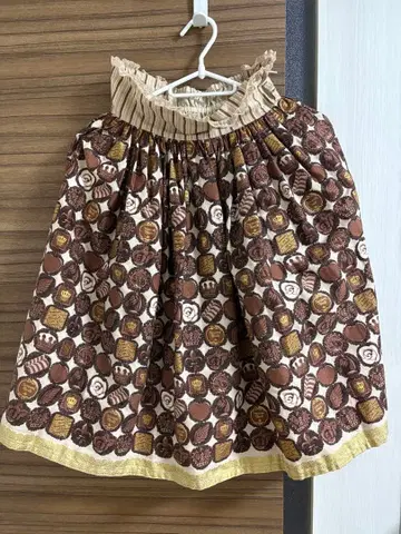 이노센트 월드 초콜릿 패턴 스커트