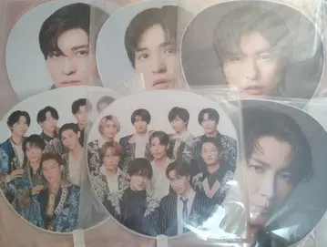 SnowMan 메구로 렌 와타나베 쇼타 점보 부채