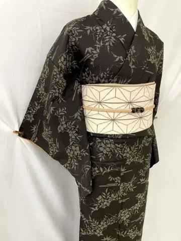 [ 연말연시 외출용 ] 순수 실크 진흙 염색 오시마 명주 단품