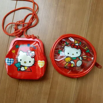 헬로키티 키티 헤이세이 레트로 지갑 가마구치