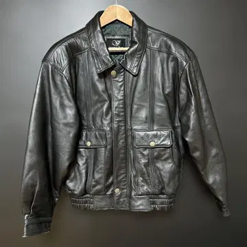 빈티지 가죽 A2 플라이트 자켓 블루종 L